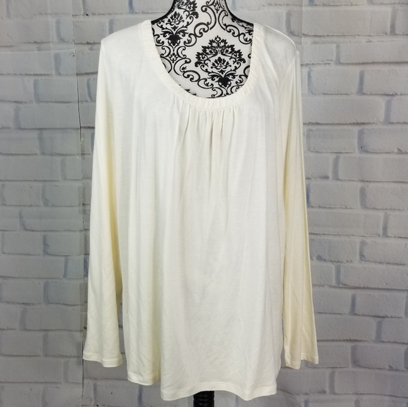 Talbots Tops - Talbots size 3x long sleeve stretch knit top NWT